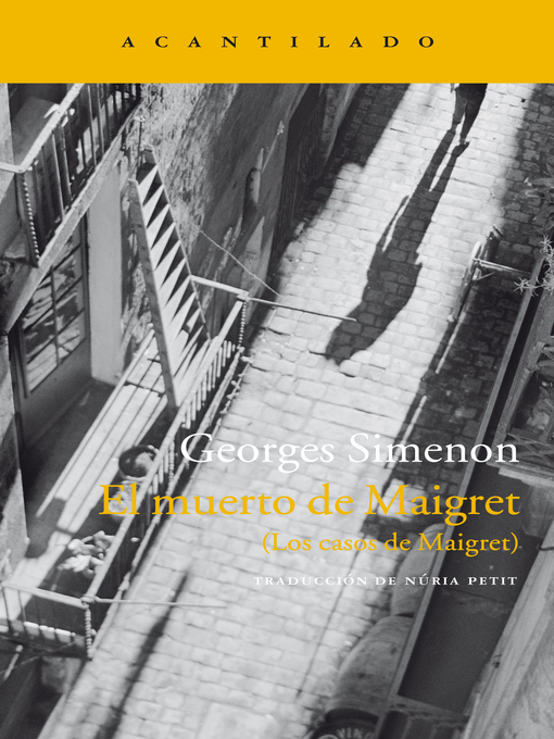 Title details for El muerto de Maigret by Georges Simenon - Wait list